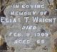 Marker - Elias T. Wright front