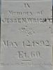 Marker - Jesse N. Wright front