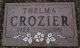 Thelma Audrey CROZIER